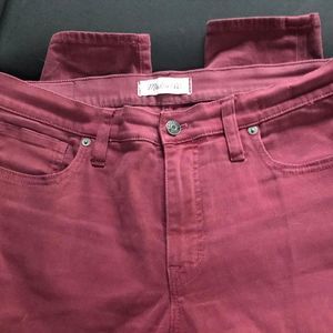 madewell high rise skinny skinny